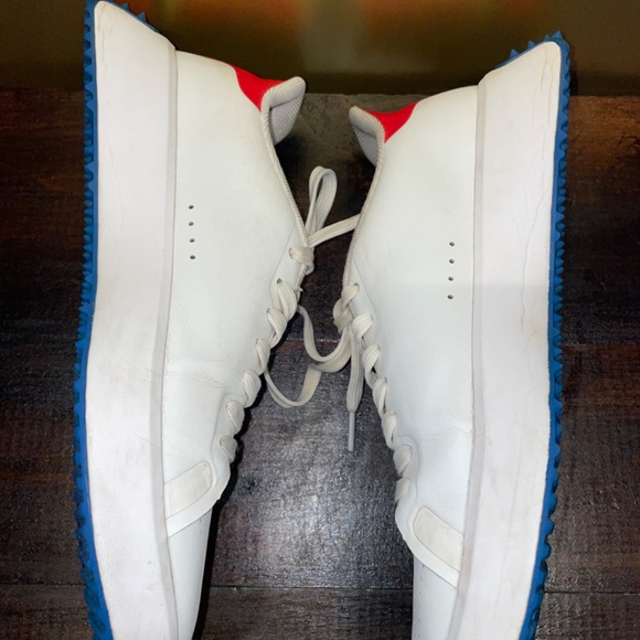 Golf G/Fore X Pinehurst G.112 White Blue Red Golfing Waterproof Shoe Sz 7.5 - Picture 11 of 12